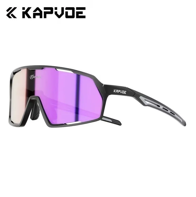 Lentes Visor Lila Marco Negro